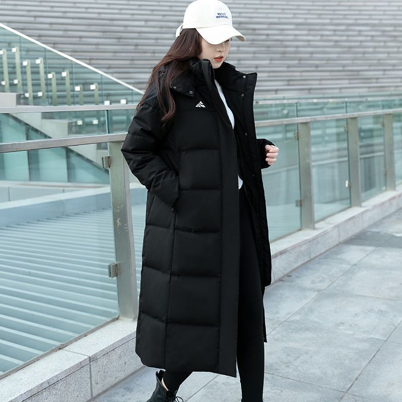 波司登高端长款羽绒服女2023年冬季新款过膝加厚中长款情侣装时尚