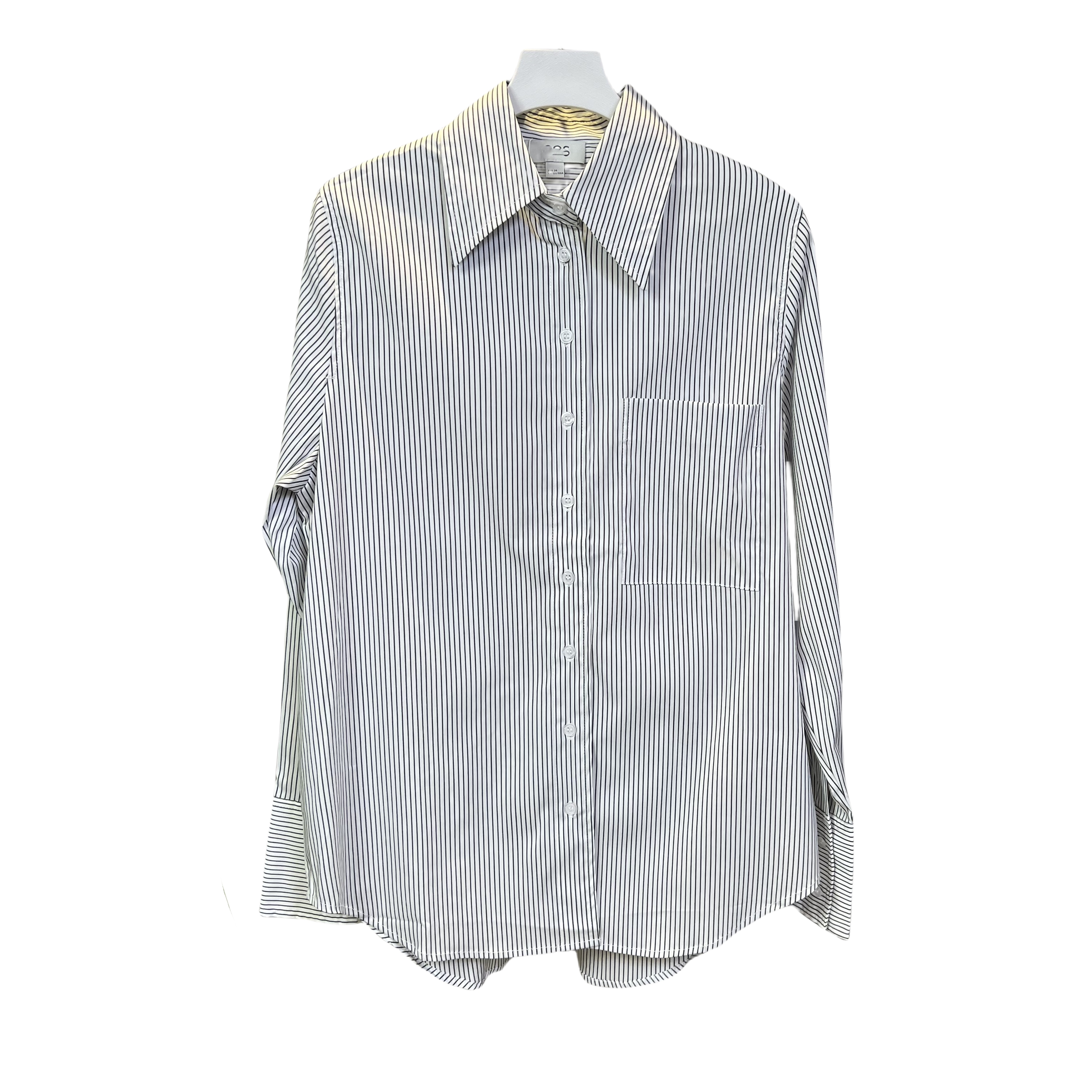 CS家24款女士经典条纹户外通勤休闲工作棉质时尚休闲长袖衬衫