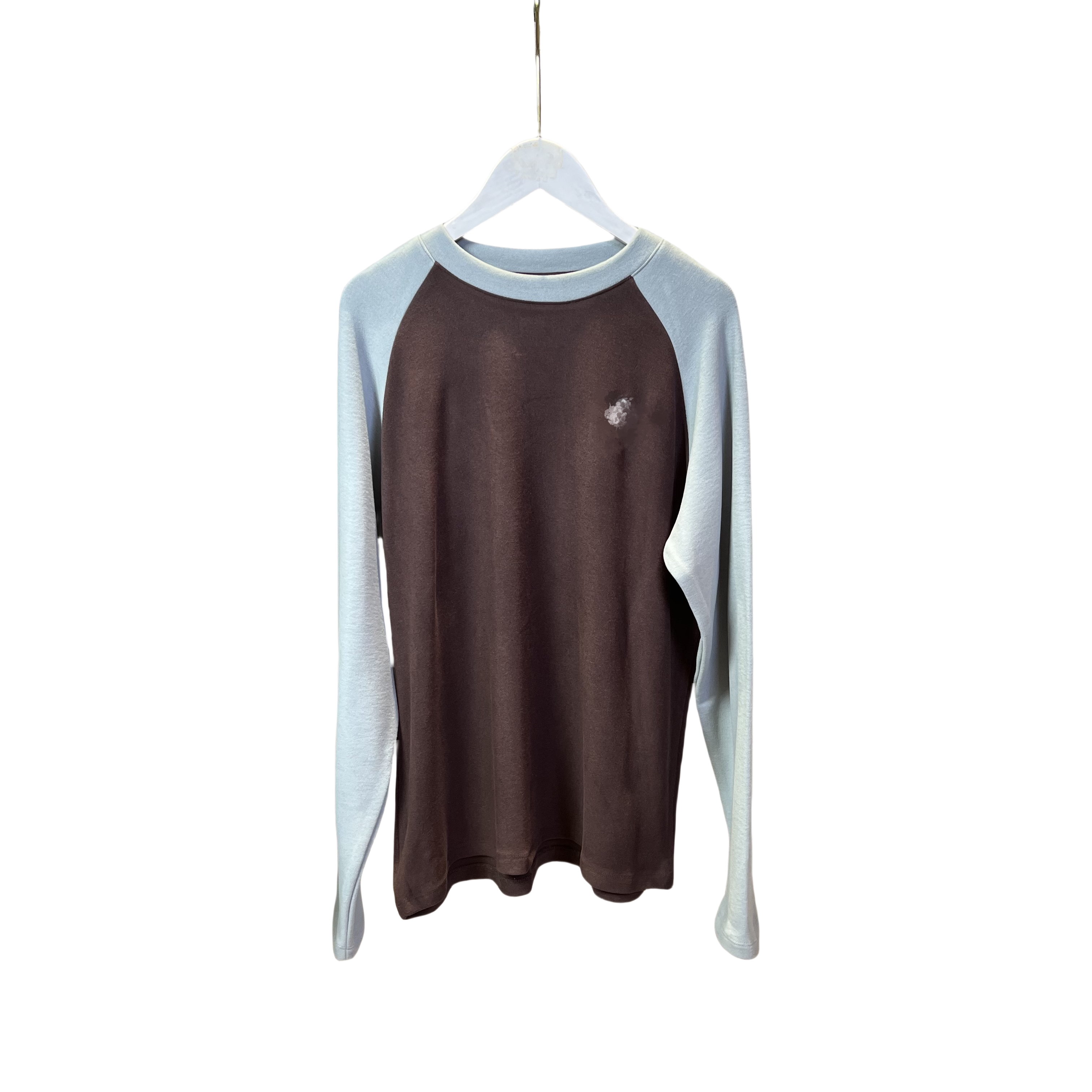 小素家女士秋季24款运动轻量时尚户外拼色磨毛长袖圆领套头T恤