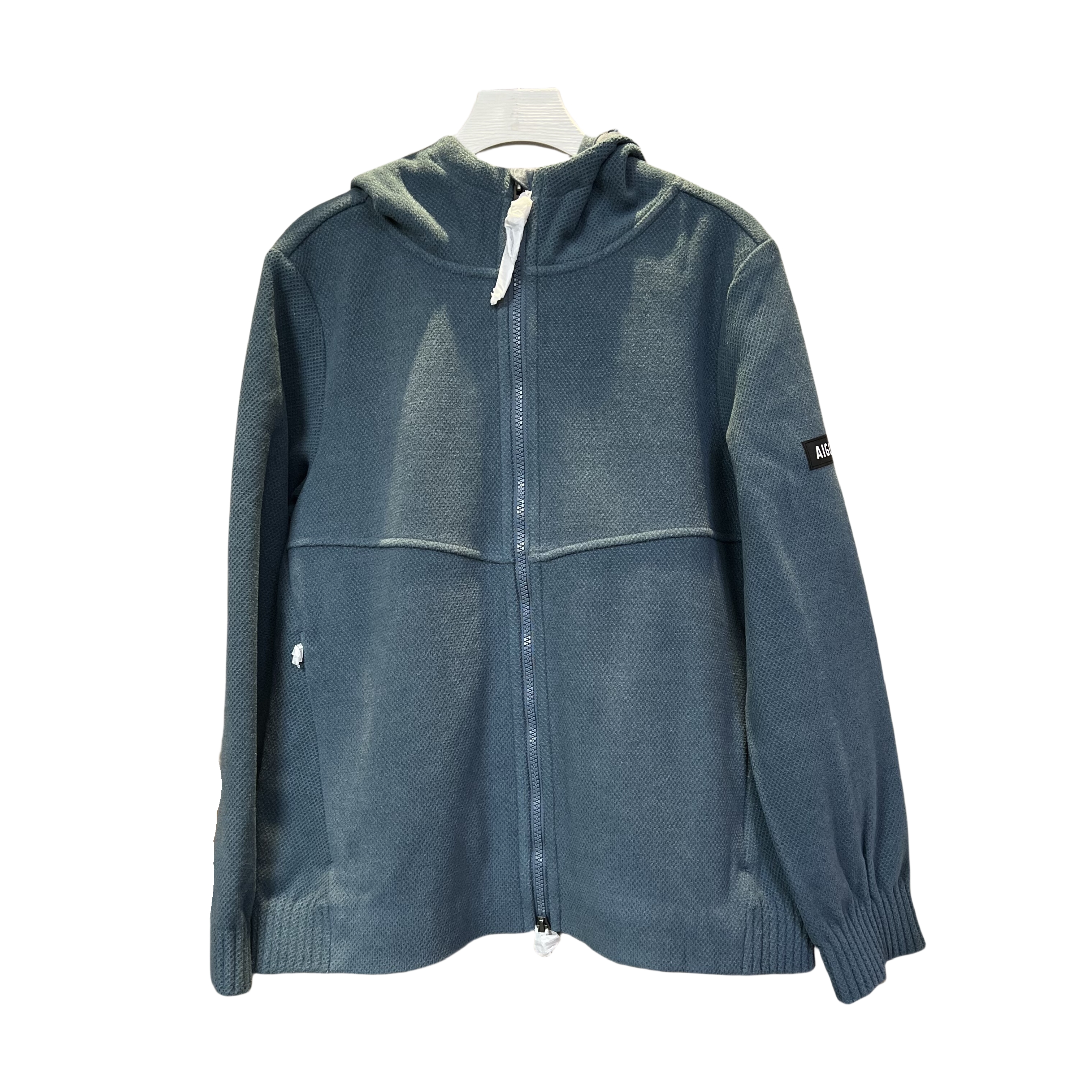 小爱家女士秋冬螺纹收口袖螺纹下摆户外休闲拉链连帽长袖薄短外套