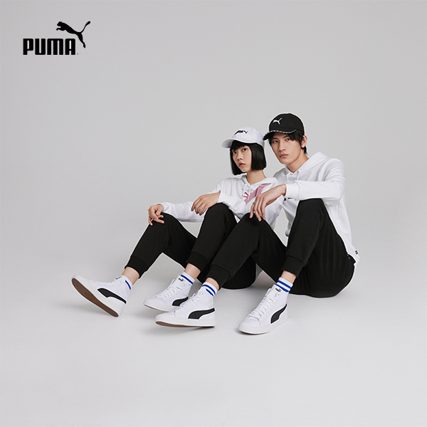 PUMA彪马官方 新款男女情侣同款帆布中帮休闲板鞋 373891