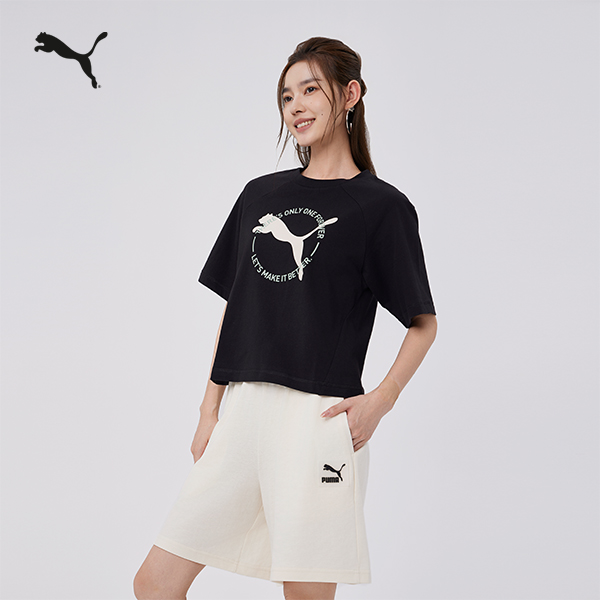 【PUMA彪马官方】 女子运动休闲印花短袖T恤 SPORTSWEAR TEE 686387