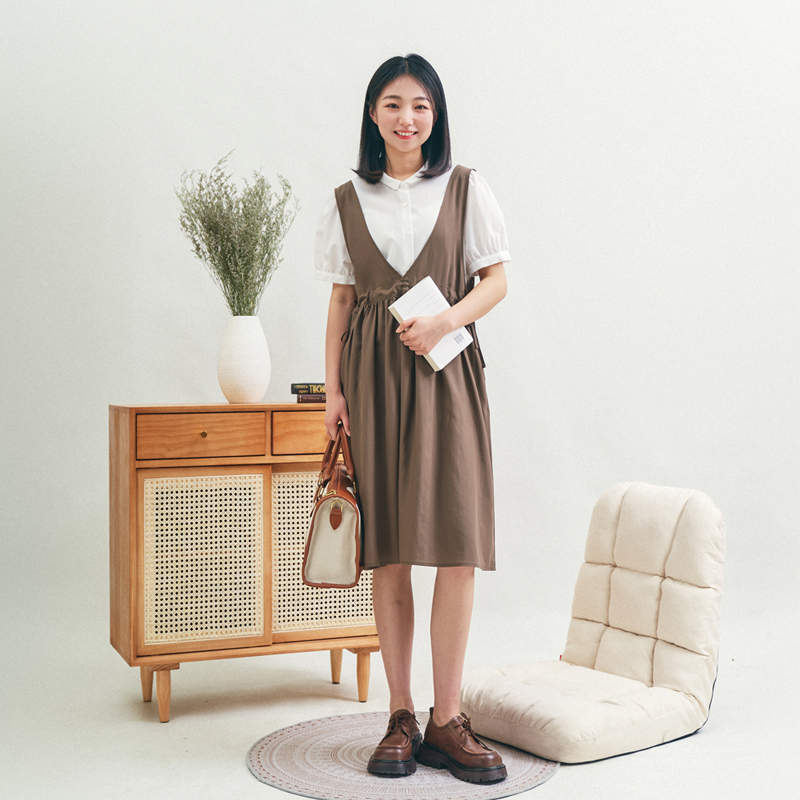 本依凡夏季A字裙TESLQ0394连衣裙【部分微瑕，N，O褪N，O焕！介意慎拍】