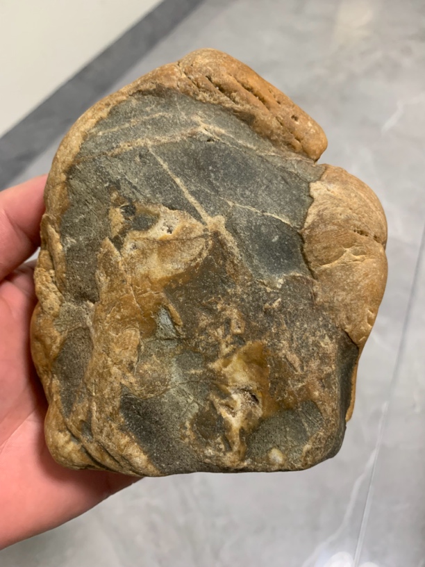 黄蜡石观赏石稻草纹