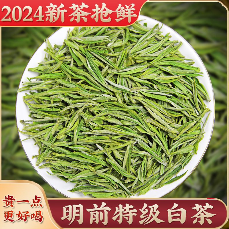 正宗原产地特级珍稀安吉白茶2024明前新茶叶春茶绿茶浓香型耐泡
