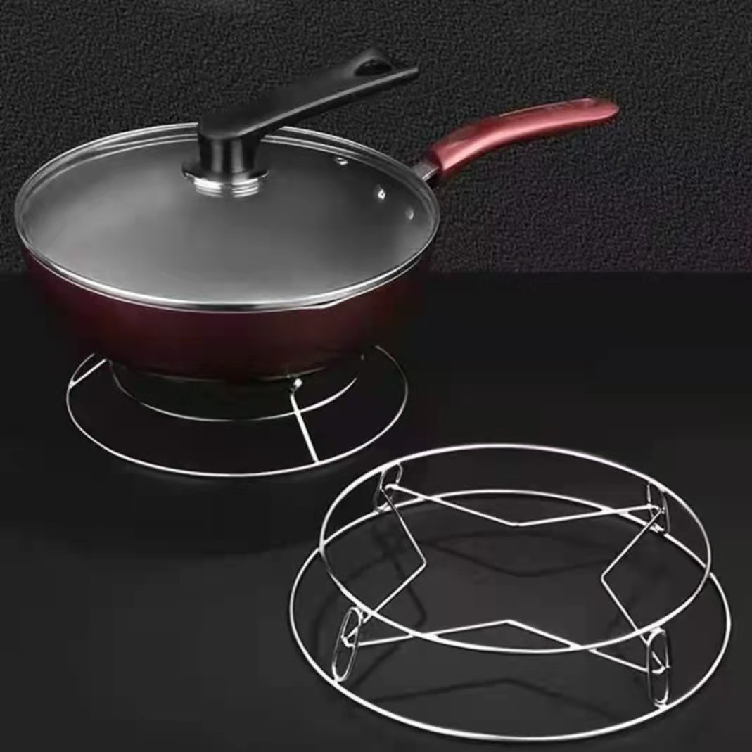 不锈钢锅架防烫隔热锅垫蒸架锅具收纳多功能蒸架锅垫隔热锅底架