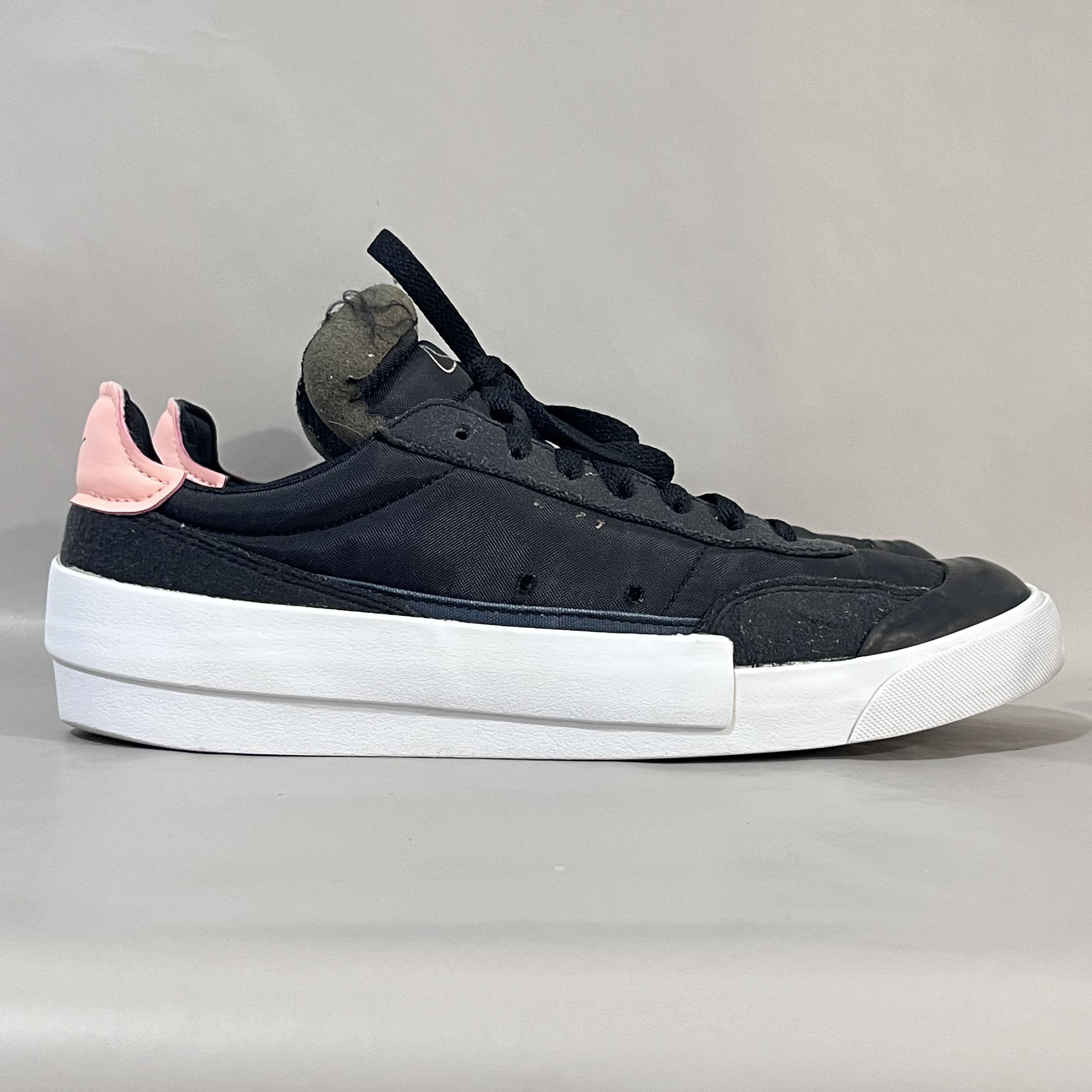 42码Nike Drop Type 休闲鞋 黑粉白 二手/90新