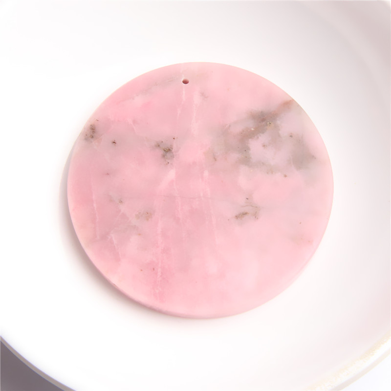 樱花粉圆牌吊坠 K0972