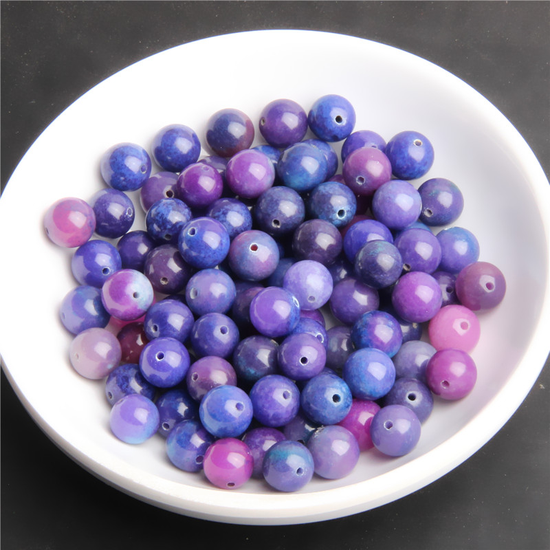 蓝紫幻彩10MM散珠 K0898