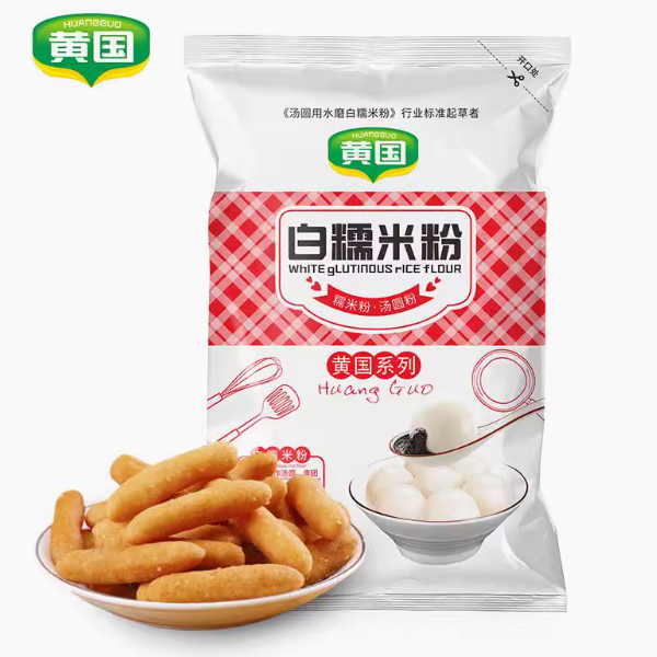 【小时达】黄国水磨白糯米粉500g