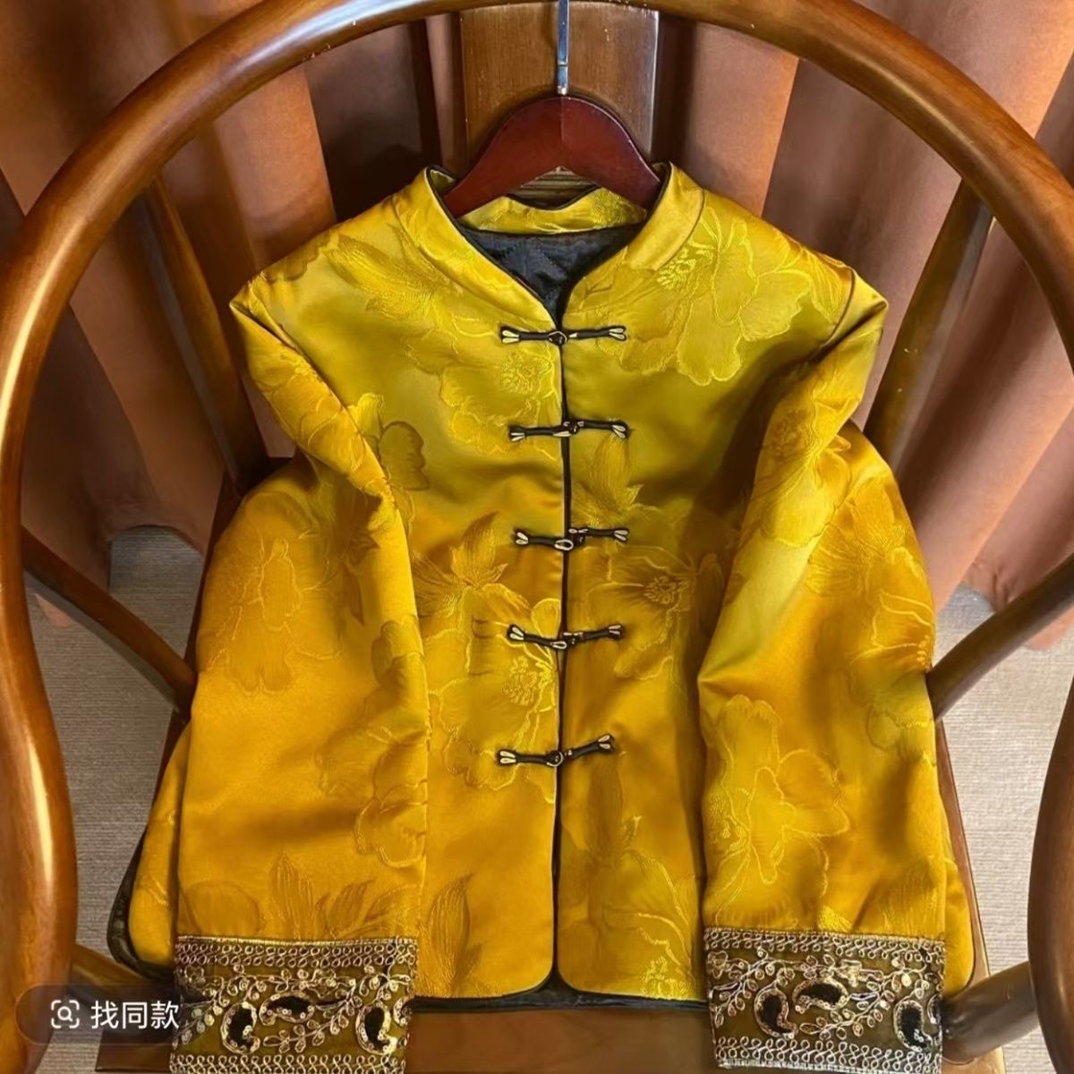 【星语】新中式国风高端南油减龄显瘦百搭时尚刺绣女士棉衣外套