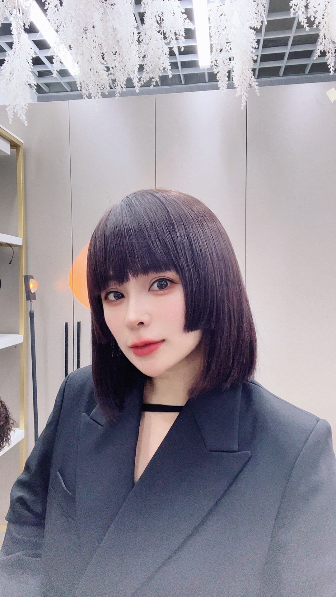 公主切真发手织假发