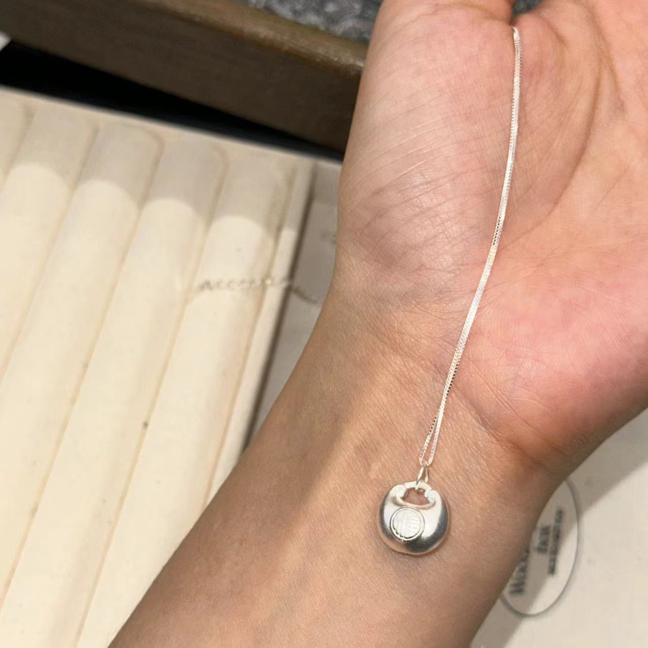 坠链均925银 胖福轻奢项链-2593