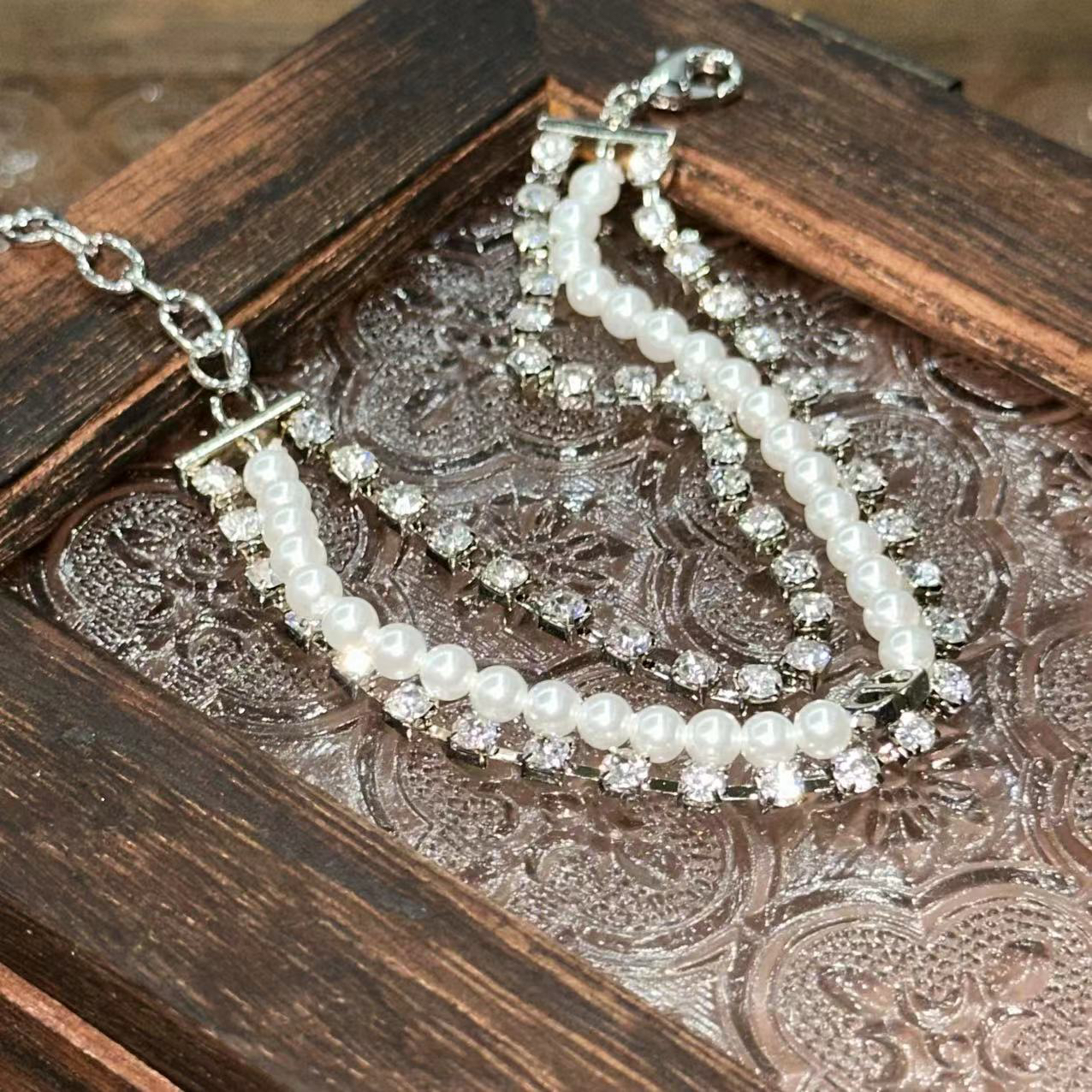 铜合金手镯 猪鼻子三层时尚手链-66257