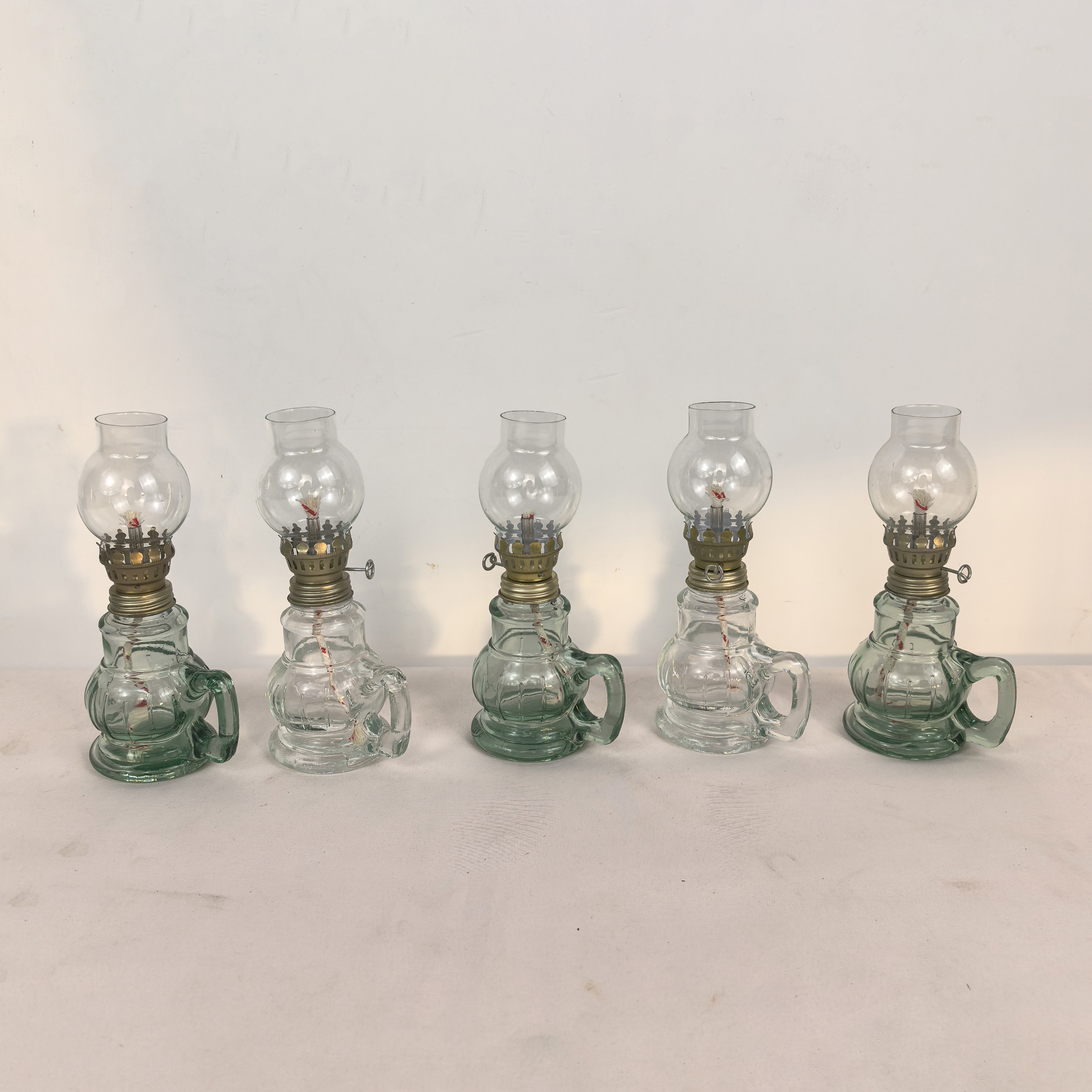 复古怀旧照明油灯摆件创意透明玻璃瓶小油灯民俗造景仿古装饰道具