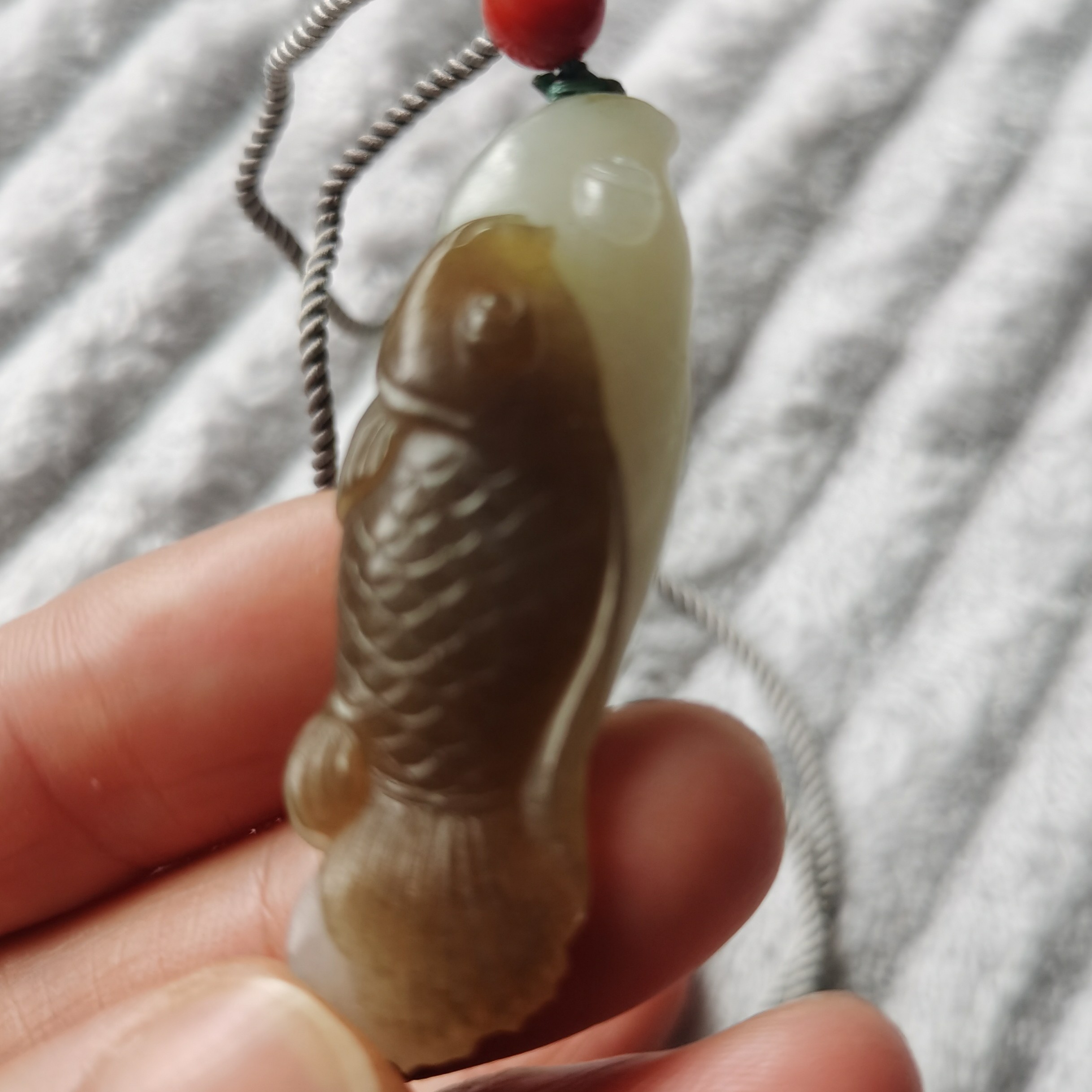 新疆和田玉且末糖白玉料，母子连心，夫妻同心