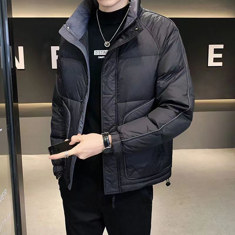 波司澄羽绒服男2023冬季新款高端潮流立领短款外套时尚百搭加厚保