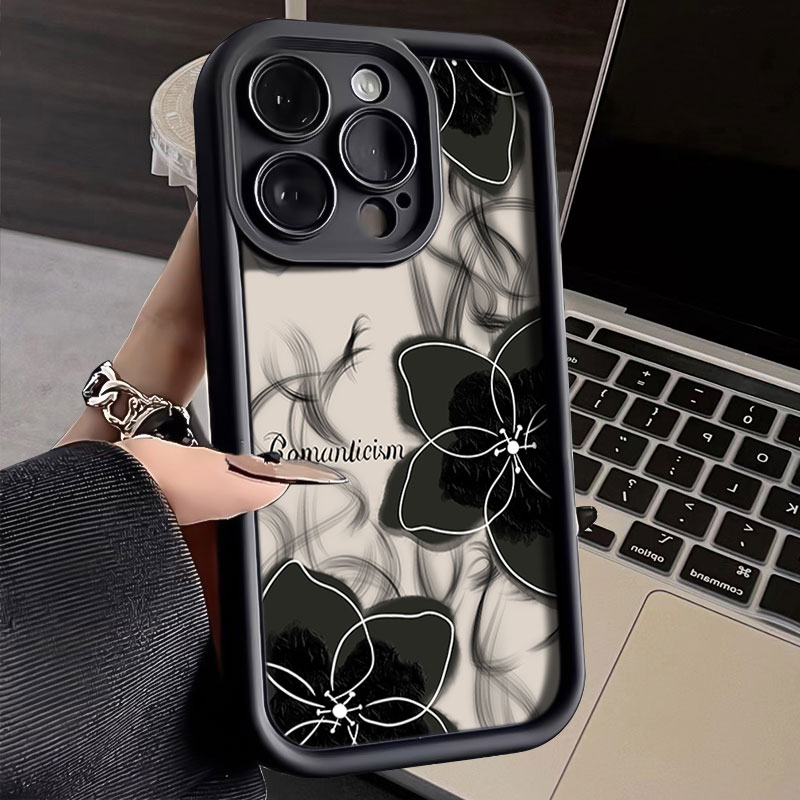 轻奢高级花朵iphone15苹果手机壳14promax新款13pro防摔12硅胶11