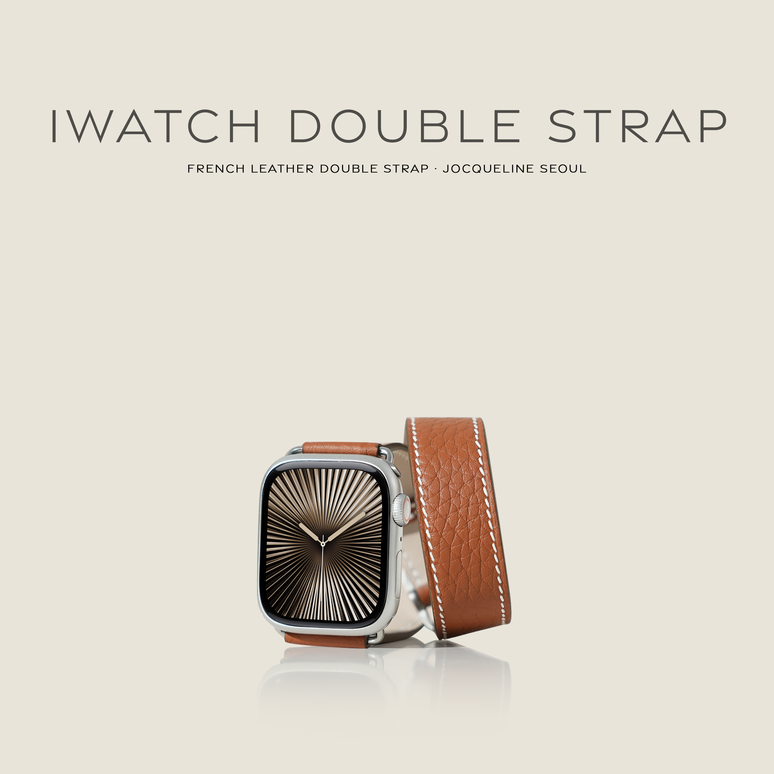 JOCQUELINE法国进口皮革 全手工 长款手表带iwatch strap优选材质