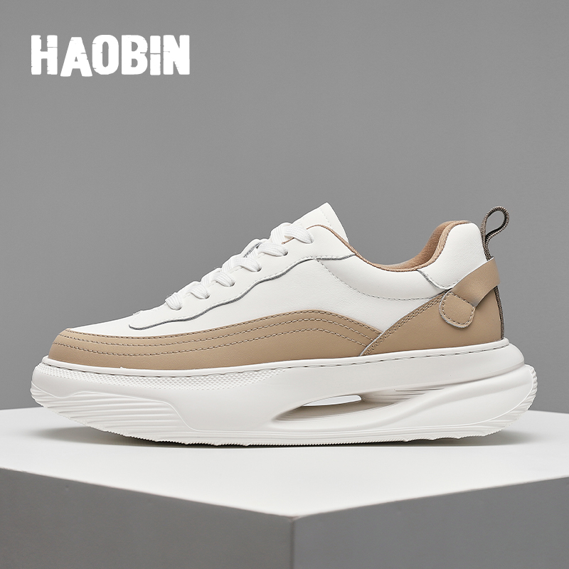 浩宾男鞋春季新款时尚厚底休闲鞋男舒适减震百搭运动鞋耐磨