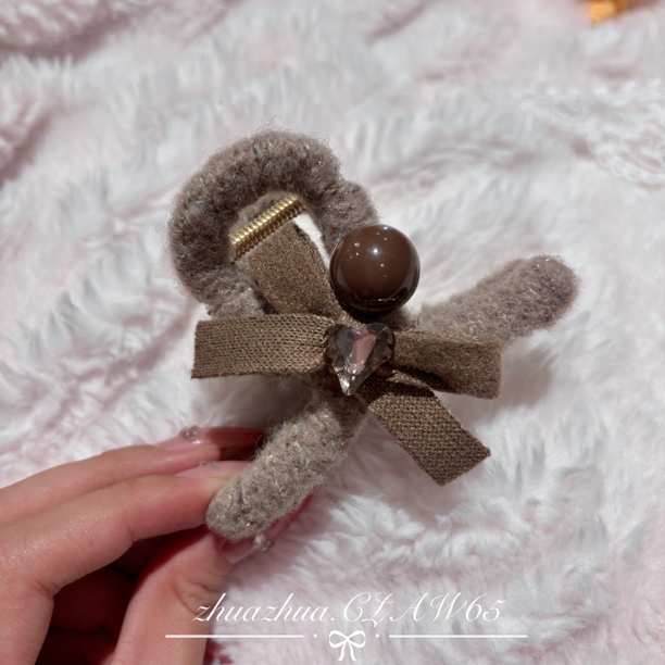 「冬日美拉德半抓夹」发量少短姐妹全抓发量的姐妹半抓都很米