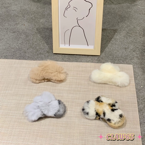 「mini兔毛抓夹！好可爱好可爱好可爱」