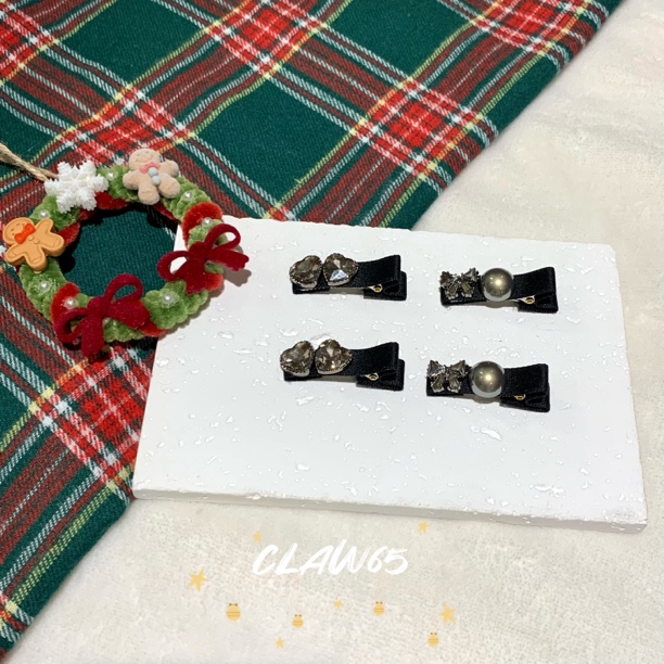「钻钻小对夹」精致可爱~千金风对夹贵气超闪钻钻对夹