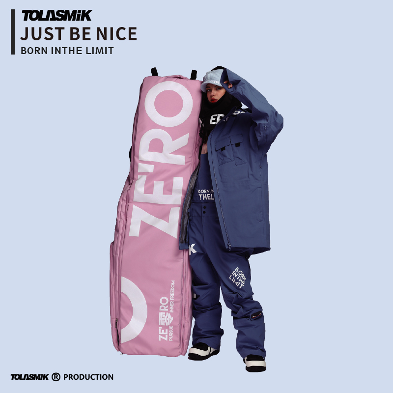 tolasmik滑雪包带轮子单双板长板雪鞋板包防水大容量单板