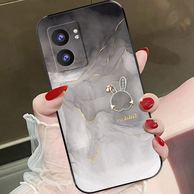适用于OPPOa57(5G)手机壳oppoA57（5g）兔子渐变灰女款防摔软壳全