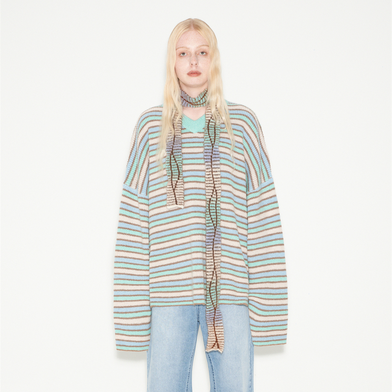 【inxx sport】 秋冬潮牌新品宽松套头毛衣针织衫