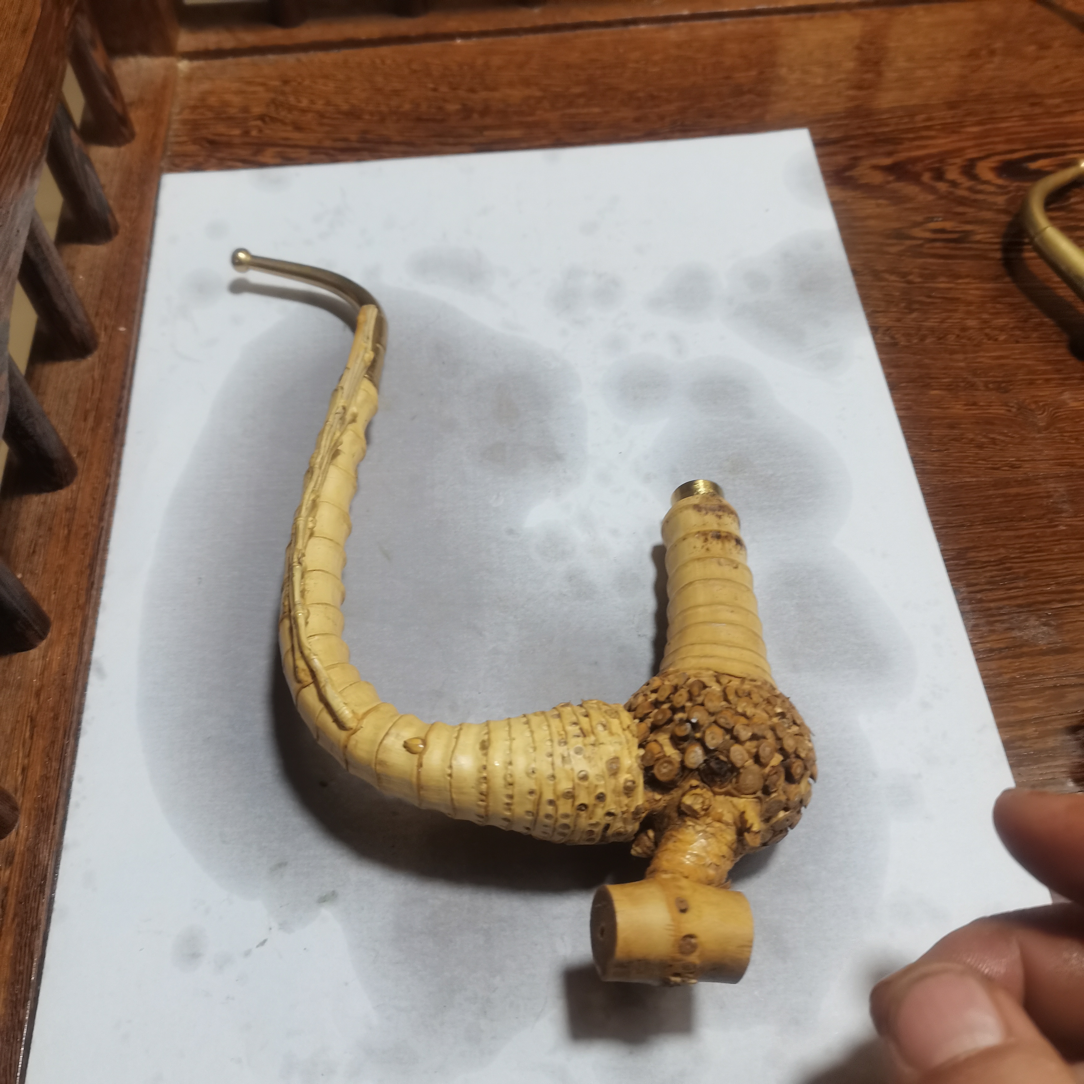 荆竹小一弯丫巴烟杆