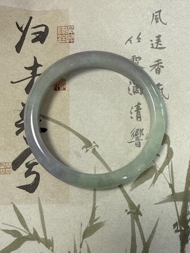 T881六零加冰透缅甸翡翠手镯 