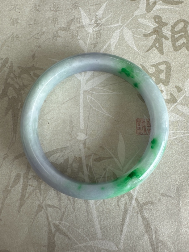 T1147 春彩缅甸翡翠手鐲