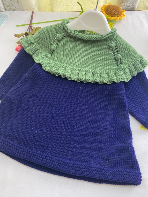 豆蔻长袖连衣裙DIY材料包非成品。儿童时尚春天