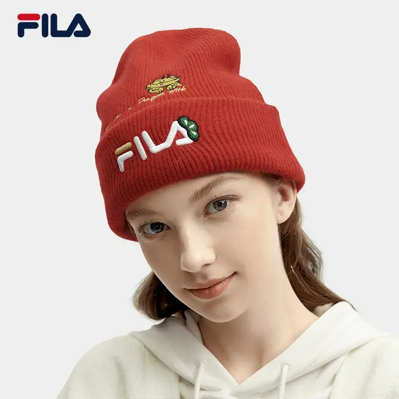 FILA/斐乐【新年款】毛线帽新年时尚休闲针织绵羊毛F13W419264F