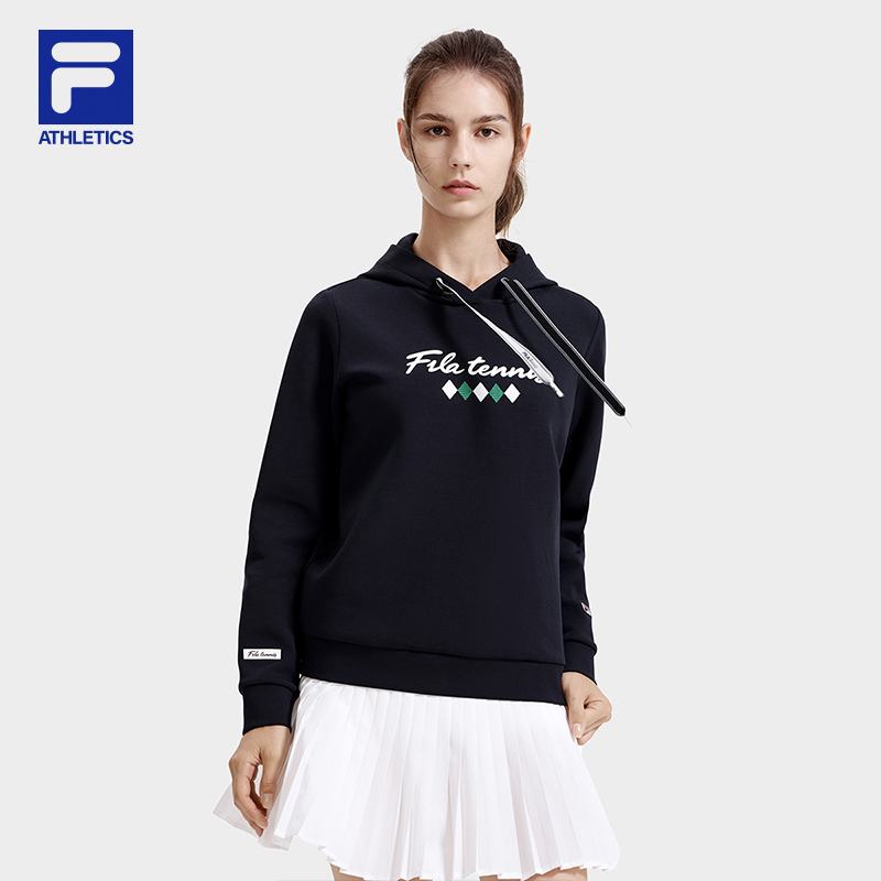 FILA斐乐长袖运动时尚休闲连帽百搭秋冬女士新款卫衣A11W313209