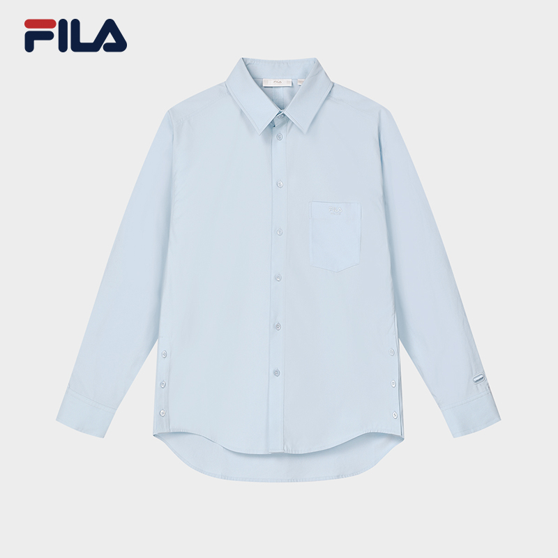 Fila/斐乐24新款【米兰高定时装】情侣休闲梭织长袖衬衫F11U415401F