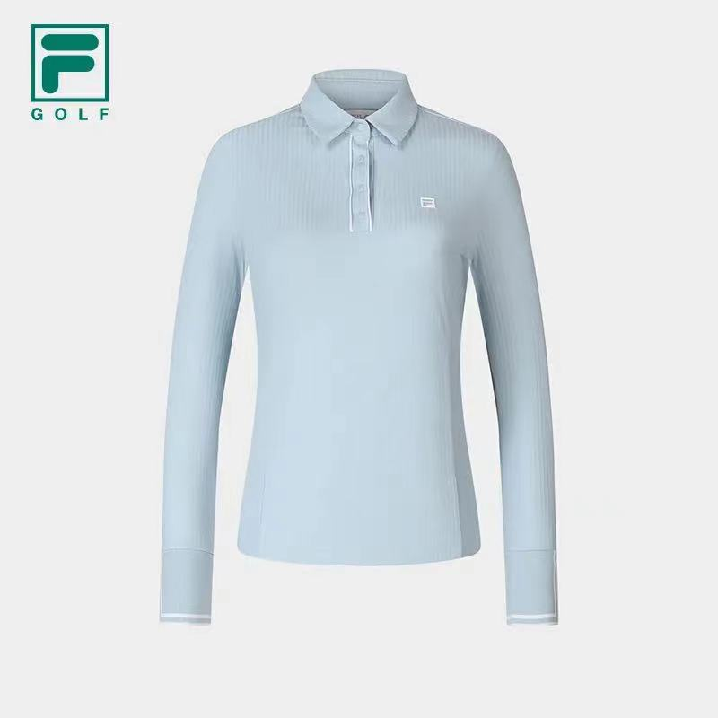 Fila/斐乐【加绒高尔夫】23新款高弹运动长袖POLO衫A11W345211F