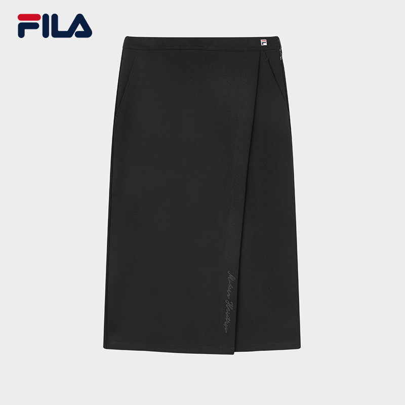 Fila/斐乐秋冬新款轻商务简约显瘦时尚休闲针织半身裙F11W341307F