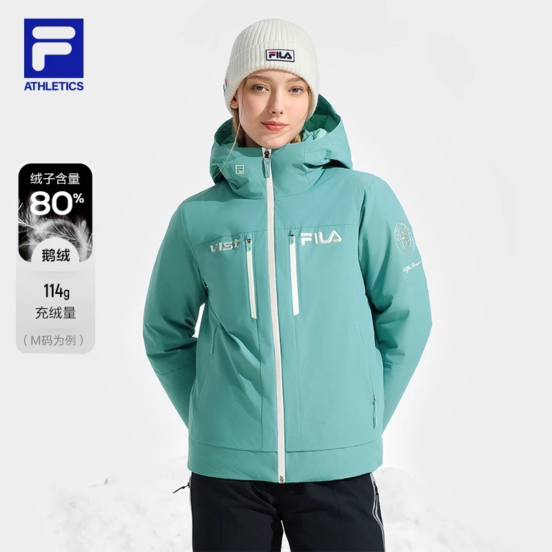 Fila/斐乐【五方联名鹅绒】滑雪系列户外运动新款羽绒服A11W446907F