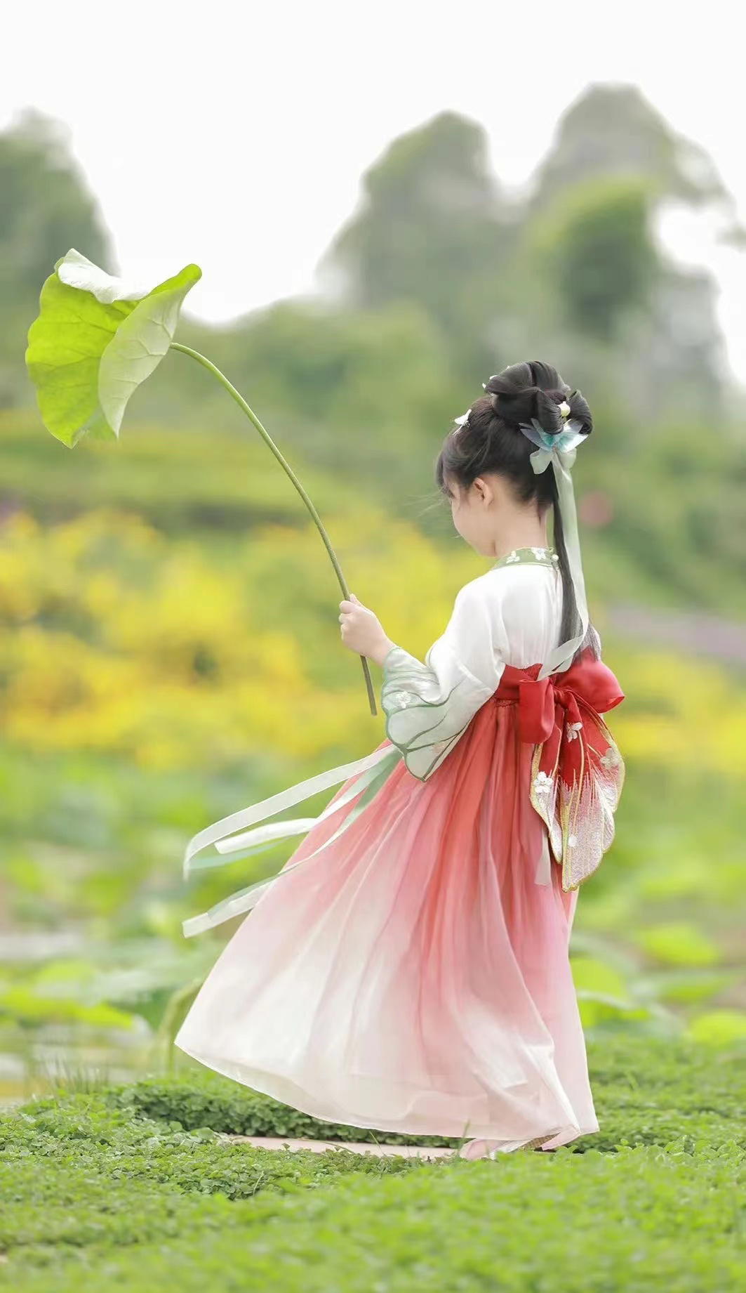 汉服直播 默认瑕疵 NO退 NO换 齐胸裙襦裙春夏秋冬款儿童各种衣服