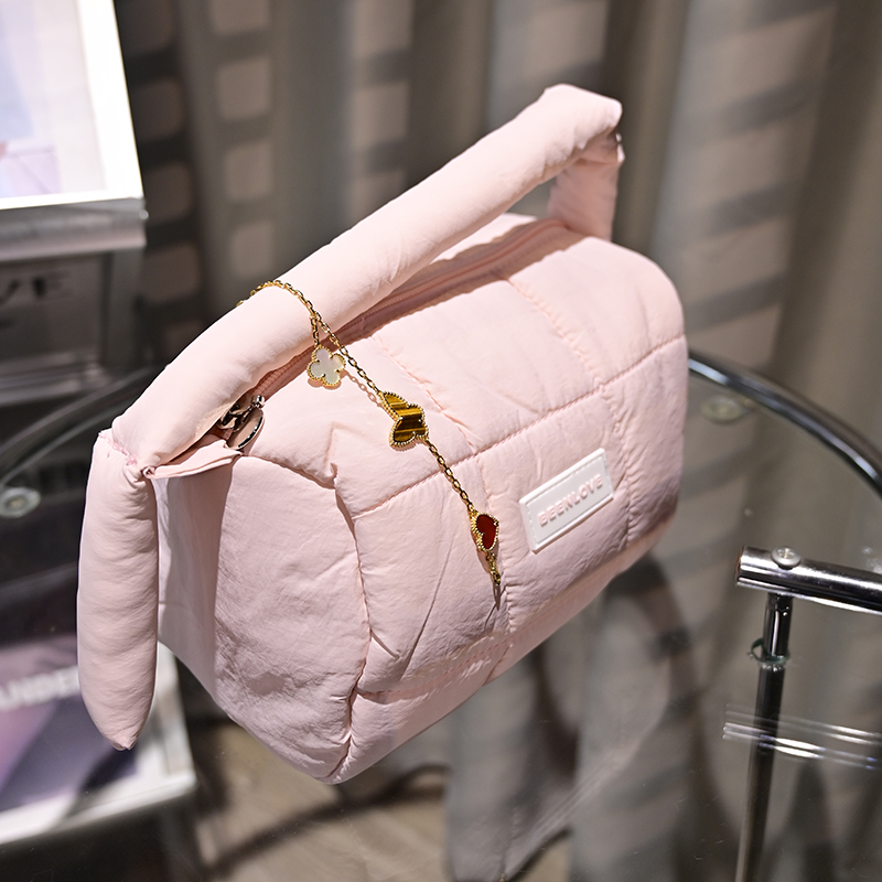 经典花花lucky时尚双面百搭精致不掉色轻奢气质女手拿包