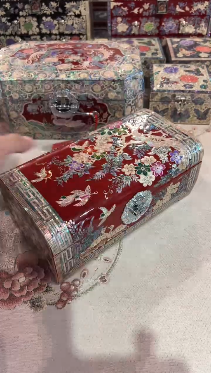 【闪购商品】圆弧枕满贝底·弘贝雅螺钿漆器文化馆