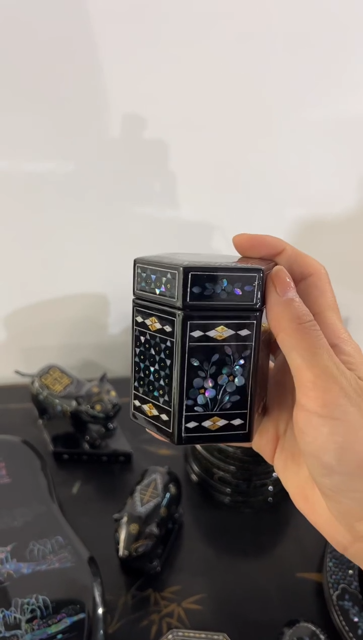 【闪购商品】弘贝雅螺钿漆器老货微瑕