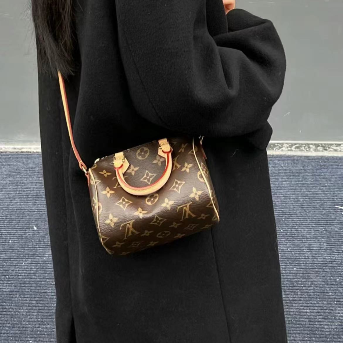 99新 LouisVuitton/路易威登 LV 老花speedy nano枕头包 开场福利