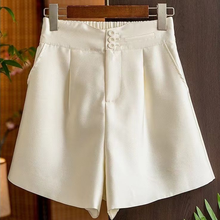 独裳【Dushang】高档时尚百搭高腰显瘦百搭丝毛短裤SYJ1456