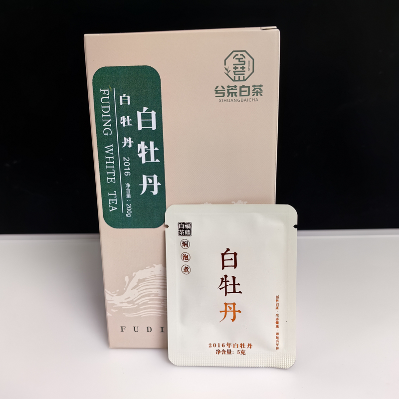 梁守艺2016年白牡丹方片饼干茶泡焖煮一片一泡简单方便