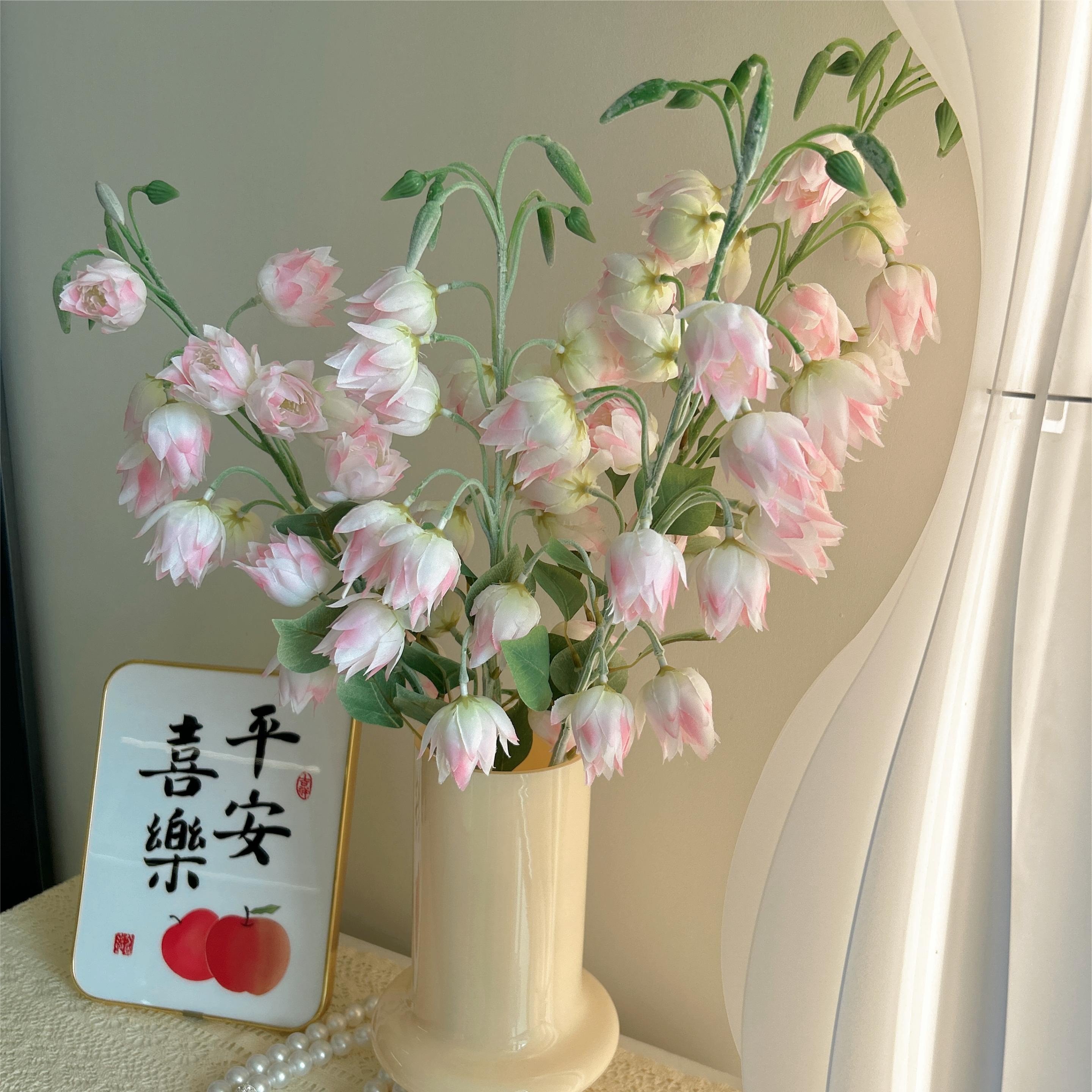 高档仿真仿真凤尾兰客厅餐桌轻奢ins风家居装饰一套