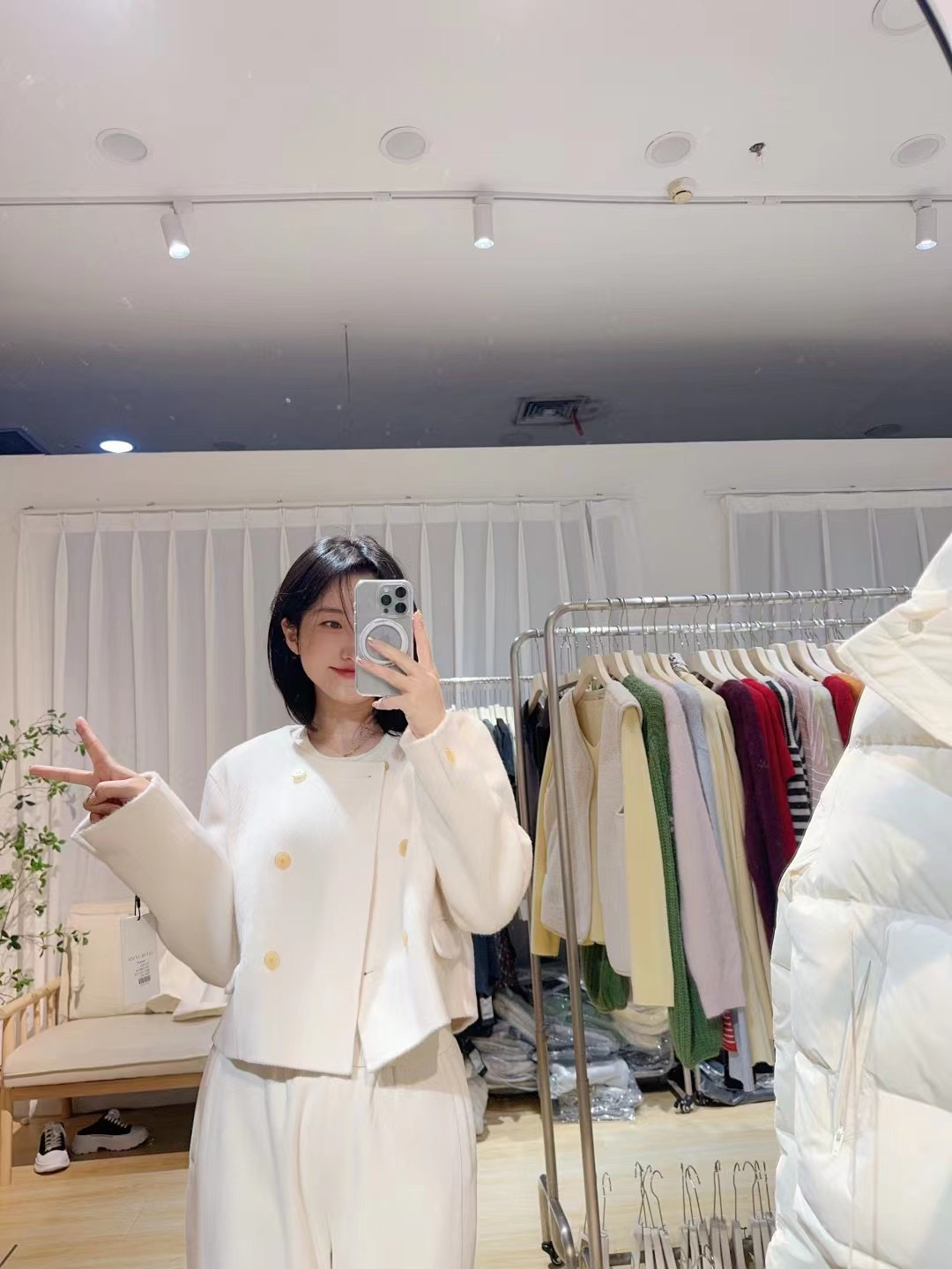 秋季法式高级感双面呢外套