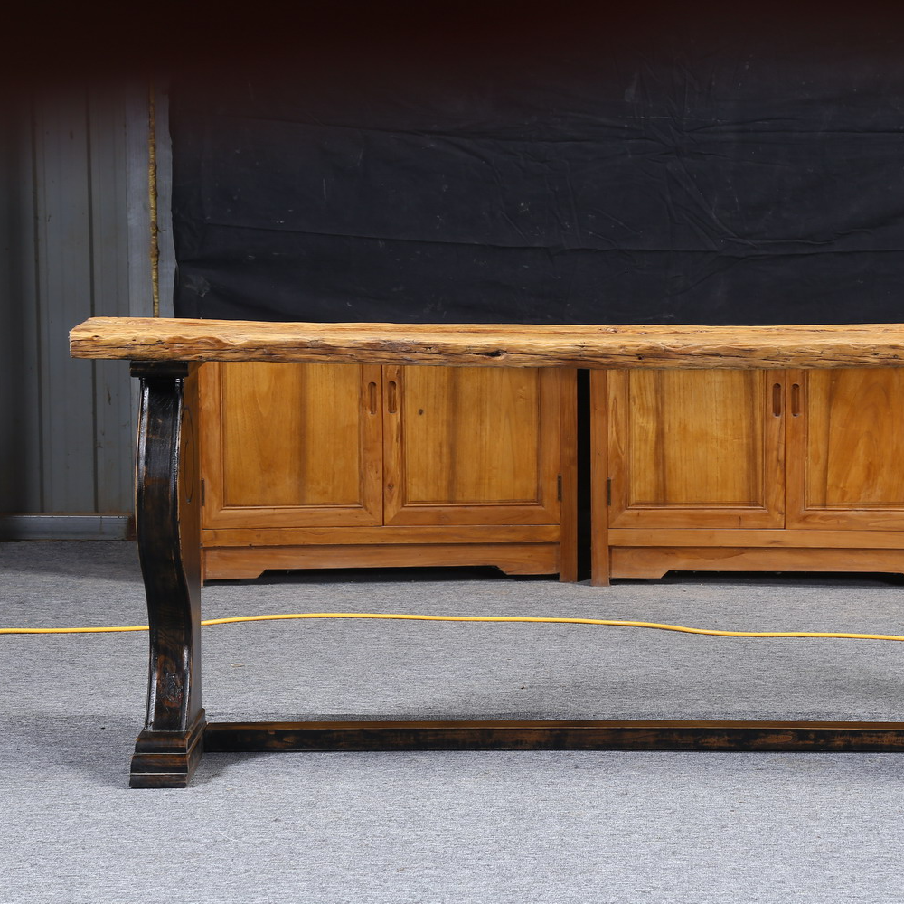 老榆木条案，供桌，玄关，面独板老榆木窗台板